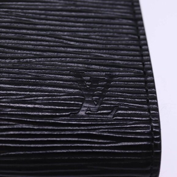 LOUIS VUITTON Epi Art Deco Clutch Bag Black M52632 LV Auth th5039 - Picture 11 of 16